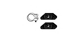 HJS 82 17 1965 Mounting Kit, exhaust system